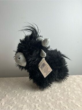 Hug & Luv Black 10" Highland Cow Plush Stuffed Animal Gray Smart Living